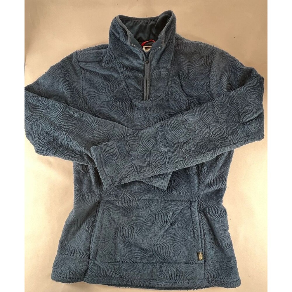 The North Face Womens Small Blue Quarter Zip Fleece Pullover Outdoor Jacket